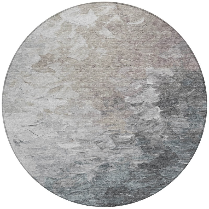 HomeRoots Abstract Transitional Rectangle Outdoor Rug