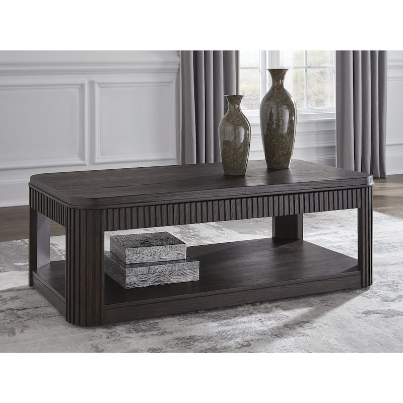 Signature Design by Ashley Carlibrie Dark Brown Lift-Top Coffee Table - 48" W x 26" D x 17" H