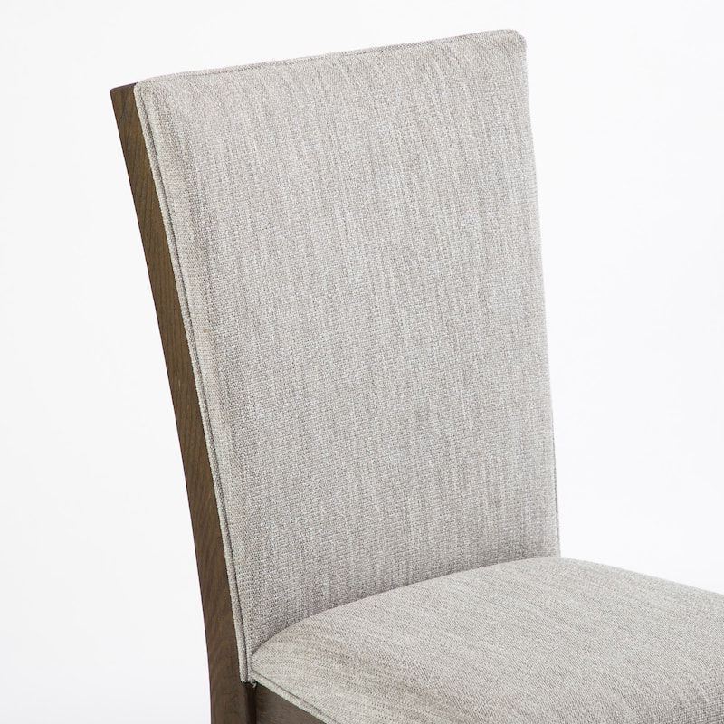 Furniture of America Lenn Modern Farmhouse Oak Wood Upholstered Side Chair (Set of 2)