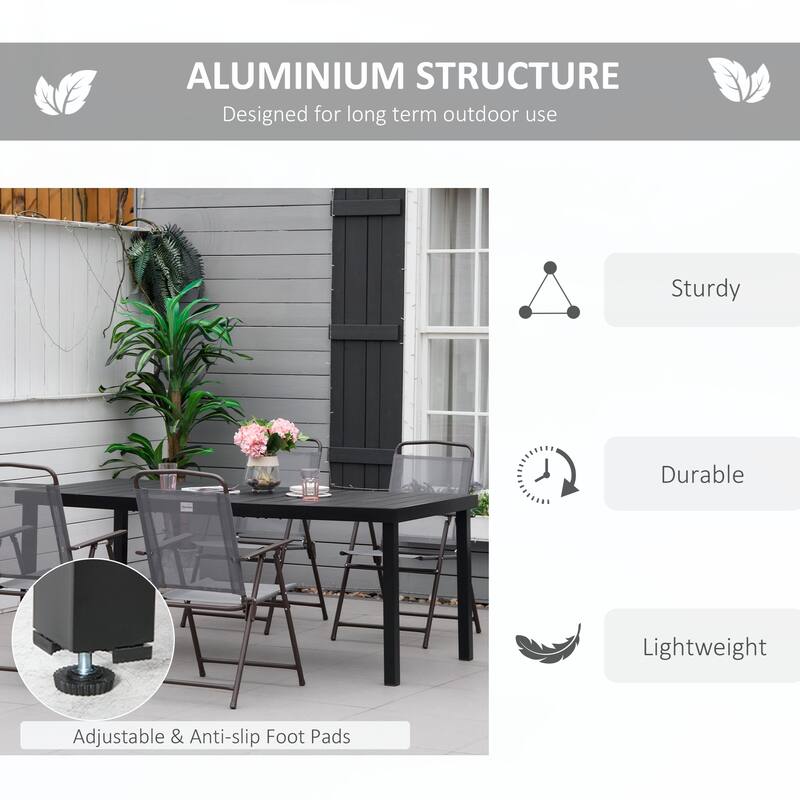 Outsunny Outdoor Dining Table for 8 People,without chairs