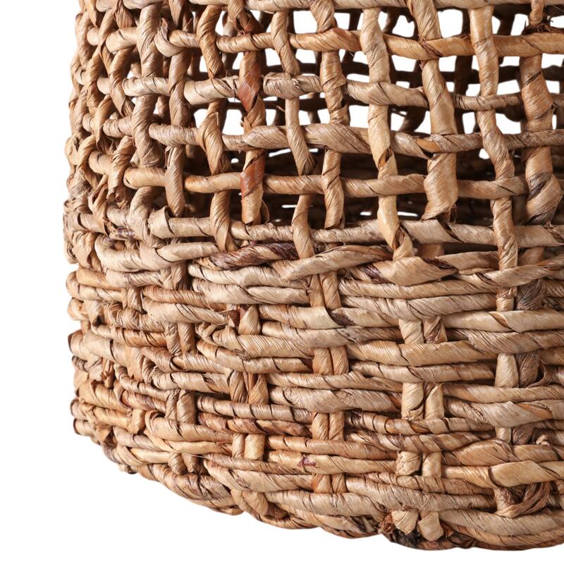 Woven Storage Basket Nesting Design (Set of 3) - 17", 18", 20" Tan - 17.25" x 17.25" x 19.75"