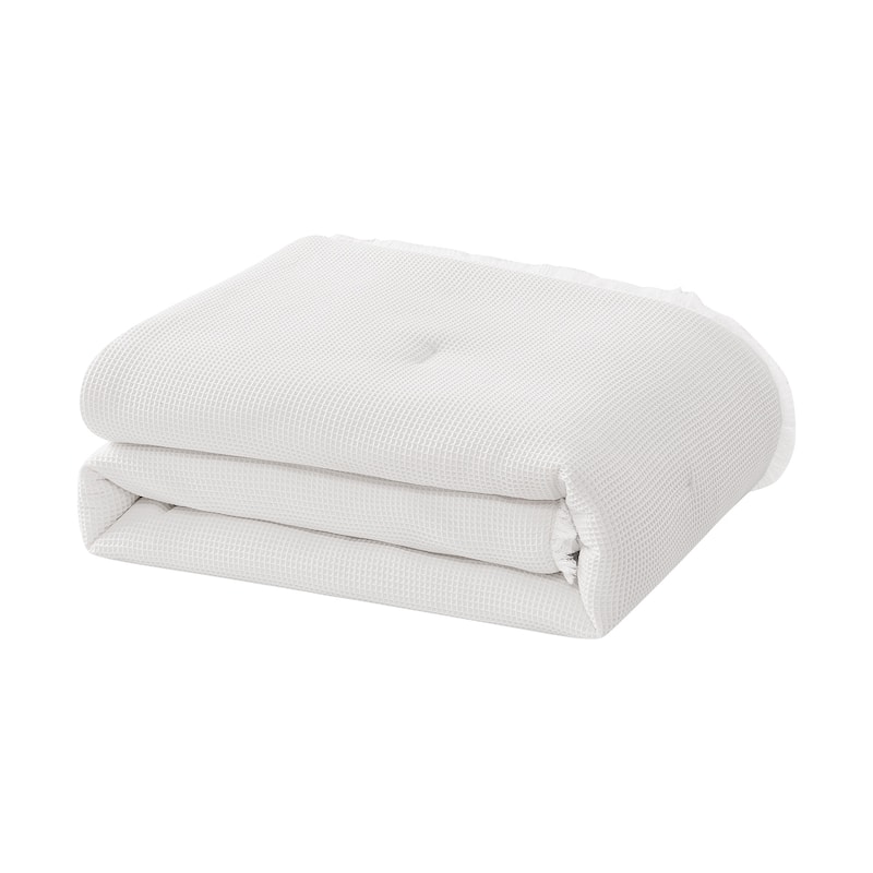 Charlotte 3 Piece Reversible Waffle Comforter Set