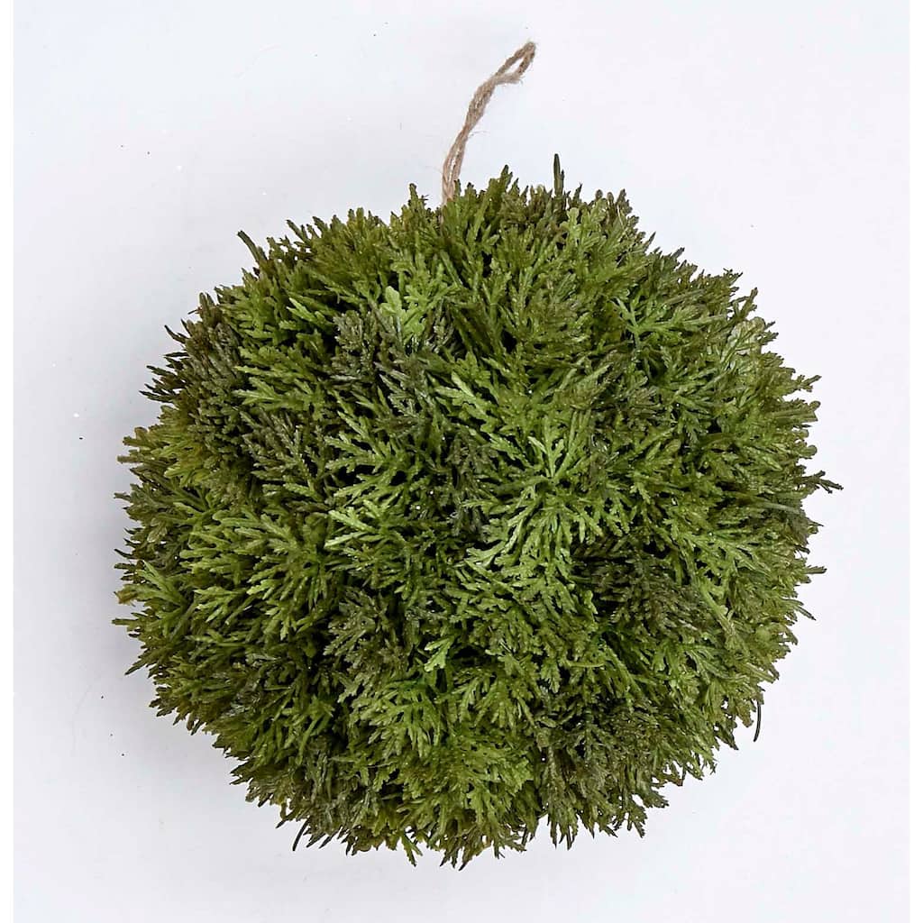 8" Faux Cypress Kissing Ball
