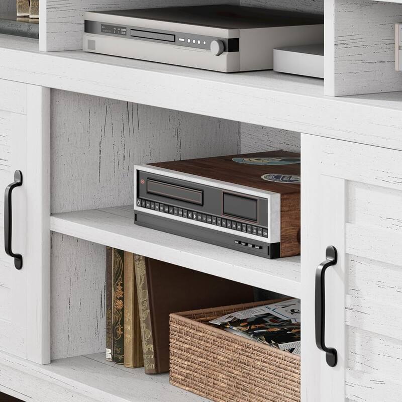 70.9" Entertainment Center TV Stand with Adjustable Shelves, Cabinet