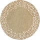 preview thumbnail 71 of 75, Rome Hand Tufted Floral Border Area Rug Beige - 6' Round - Runner/Round