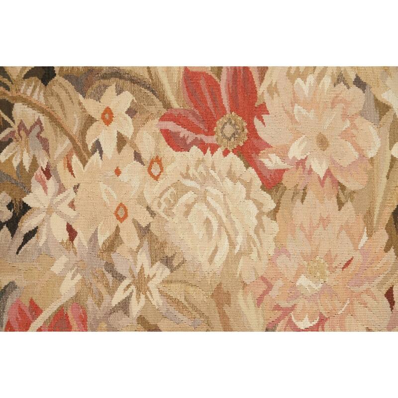 Flat-weave Pictorial Tapestries French Oriental Area Rug Wool Carpet - 3'0" x 5'2"