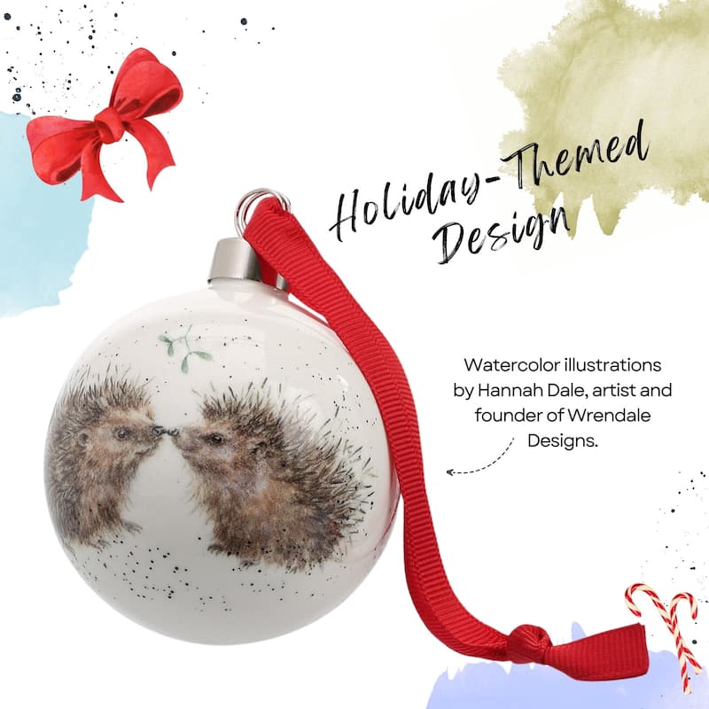 Royal Worcester Wrendale Designs Christmas Bauble