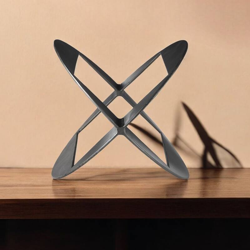 HomeRoots 6" Black Cast Iron Tabletop Sculpture