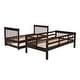 preview thumbnail 12 of 25, Twin Over Twin Bunk Bed with Trundle, Detachable Wood Triple Bedframe