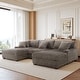 preview thumbnail 80 of 153, 118.4"W Plush Modular Sectional Sofa with Pillows