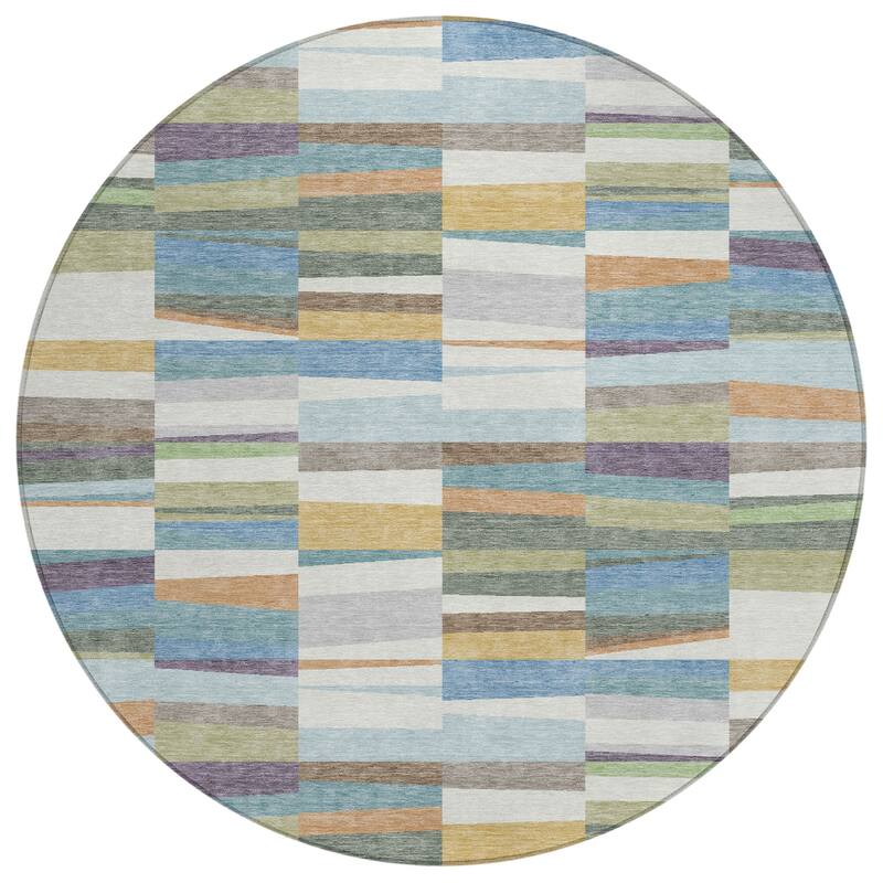 Machine Washable Indoor/ Outdoor Modern Antonito Chantille Rug