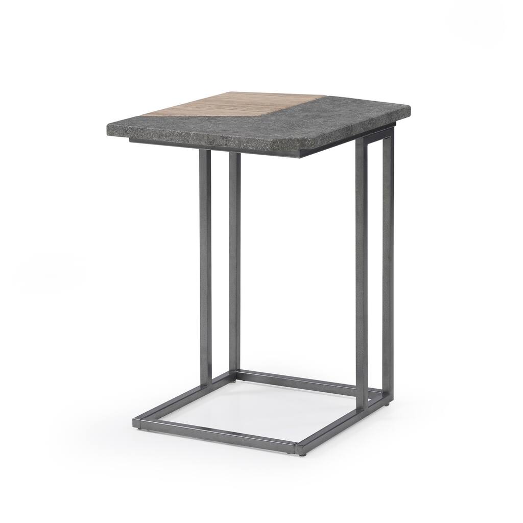 Carbon Loft Daedalus Natural Paper and Concrete Grey Laptop Table