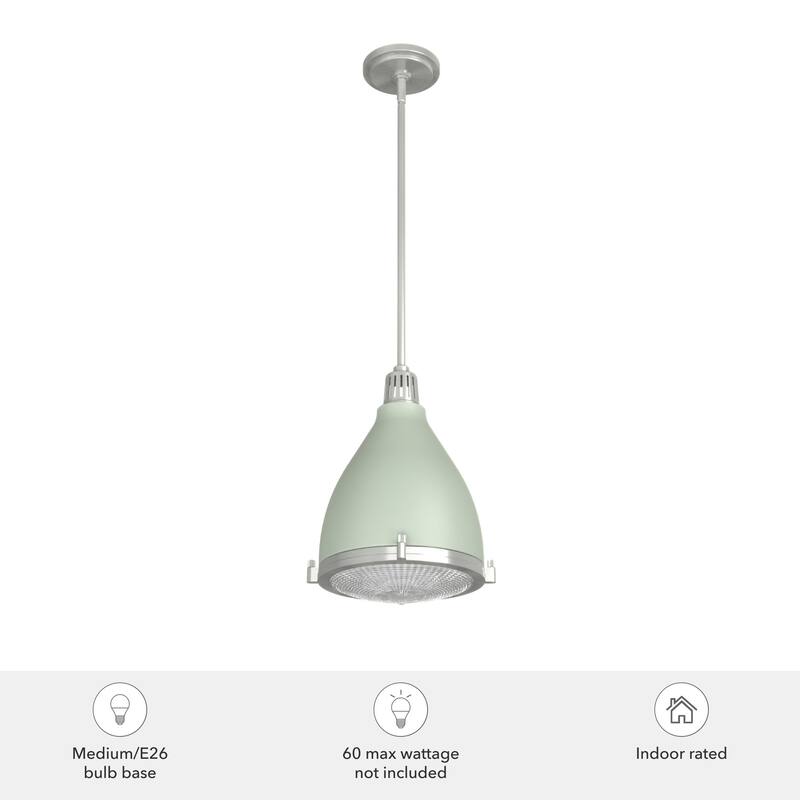 Hunter Bluff View Retro 10" 1-Light Pendant - Kitchen Island, Dining Room - Mid-Century Modern, Contemporary, Transitional