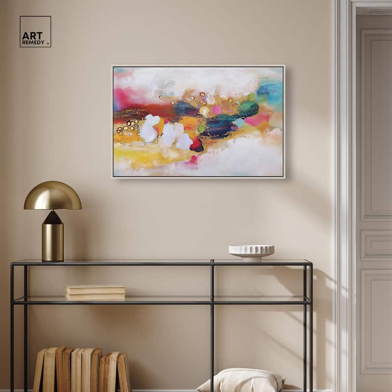 Vibrant Dabs I Canvas by Art Remedy