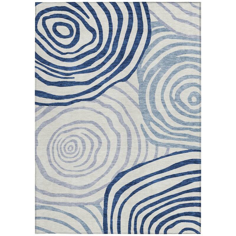 HomeRoots Abstract Transitional Rectangle Outdoor Rug