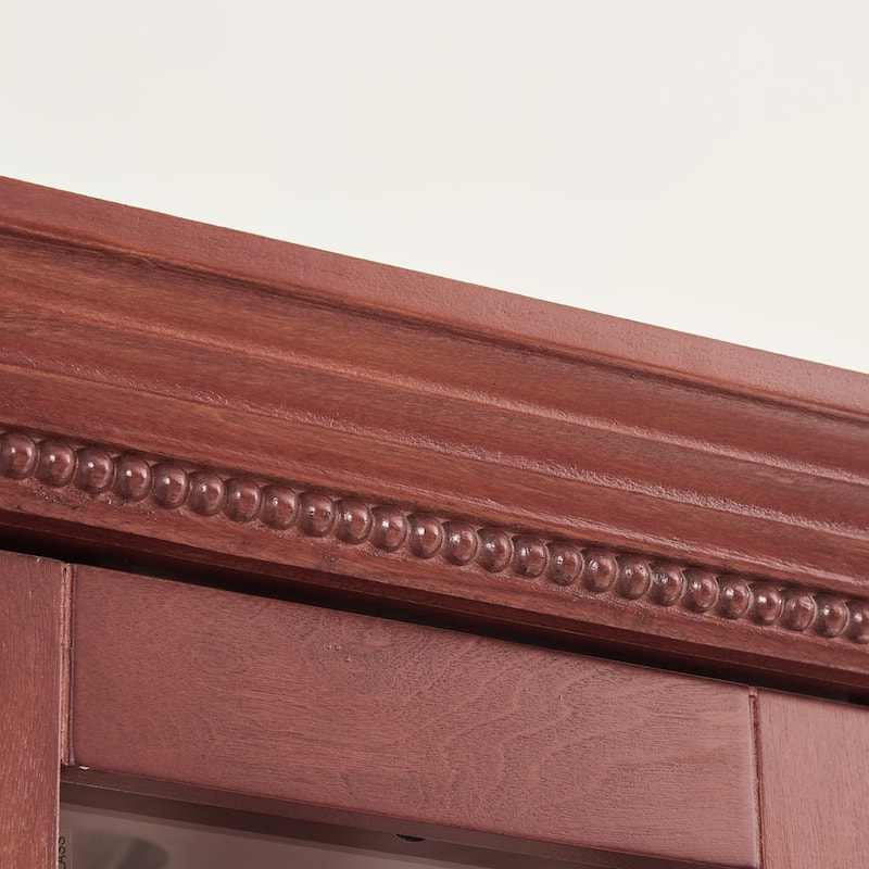 Glass Display Shelf Shelving Bar cabinet with Tempered Glass Door