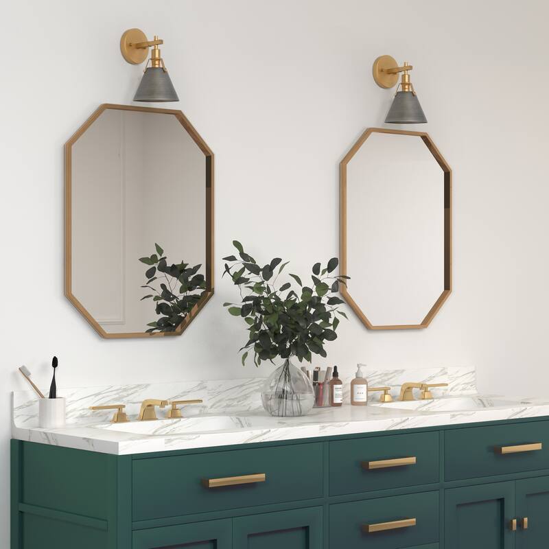 Coney Modern Dimmable Wall Sconce Metal Brushed Bathroom Vanity Light