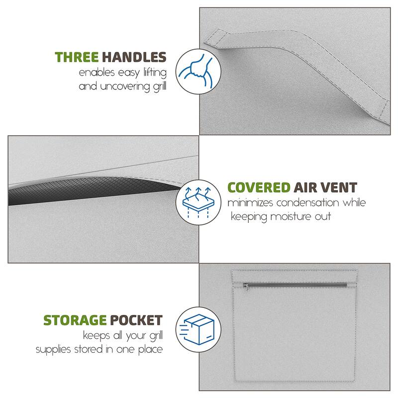 Empyrean Heavy Duty Waterproof Barbeque 600D Gas Grill Cover - BBQ Cover, UV & Fade Resistant