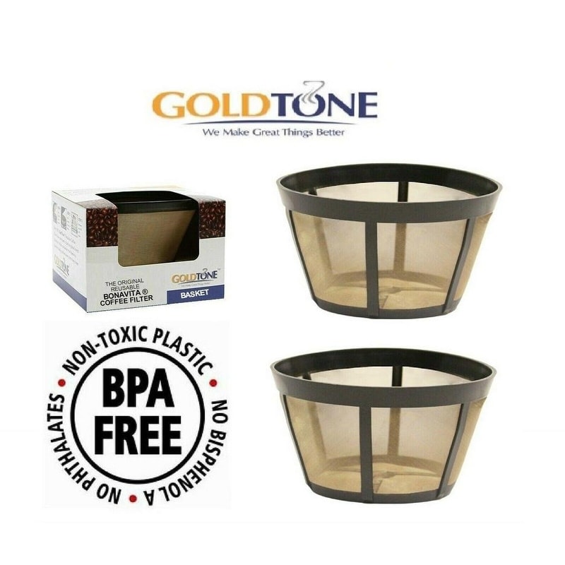 2) GoldTone Brand Reusable Coffee Filter fits Bunn Coffee Maker
