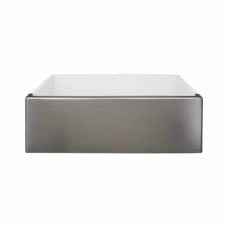 Dreamer Fireclay Farmhouse Kitchen Sink - 30" x 17.75" x 10"
