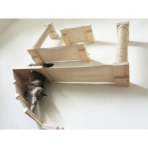 Shop The Roman Cat Fort Handcrafted Sisal Canvas And Wood Cat