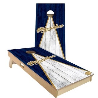 Milwaukee Triangle Baseball Outdoor Cornhole Board Set
