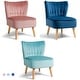 preview thumbnail 1 of 31, Costway Armless Accent Chair Tufted Velvet Leisure Chair Single Sofa