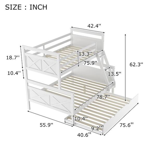 Twin Over Full Bunk Bed with Ladder - Bed Bath & Beyond - 32963366