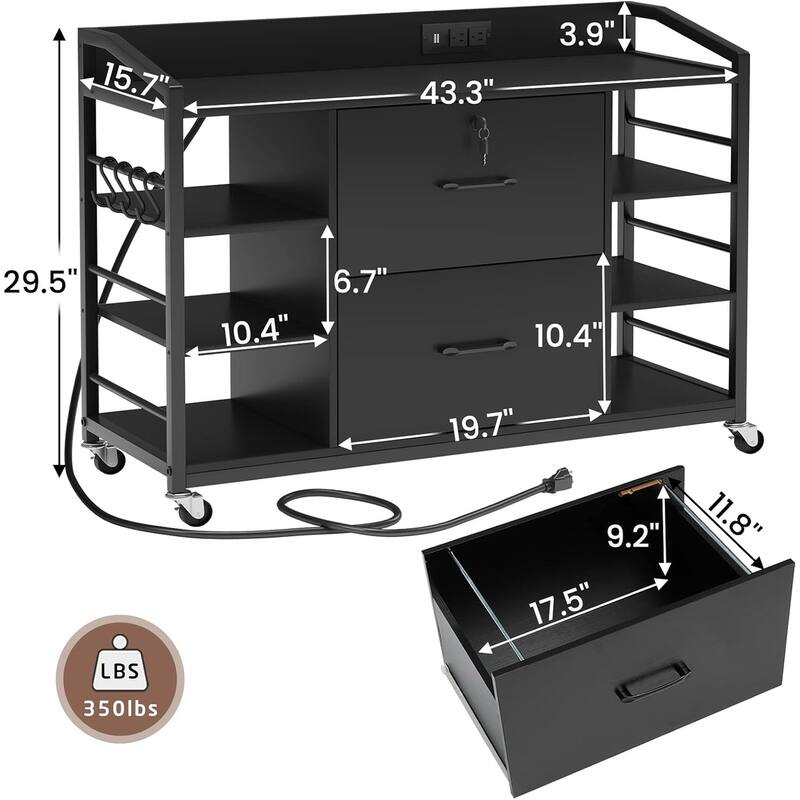 File Cabinet Legal Letter, A4 Size Drawers Mobile Filing Cabinet