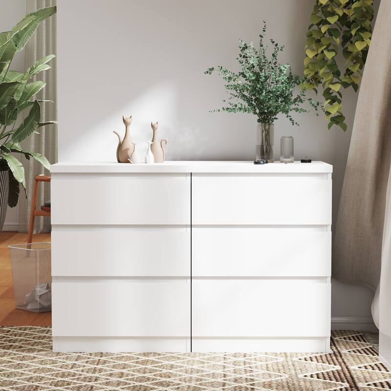 19.7"Nightstand with 3 Drawers,Set of 2,Beside Table with Drawers Handle Free Design,Thickened Top Plate,3 Drawer