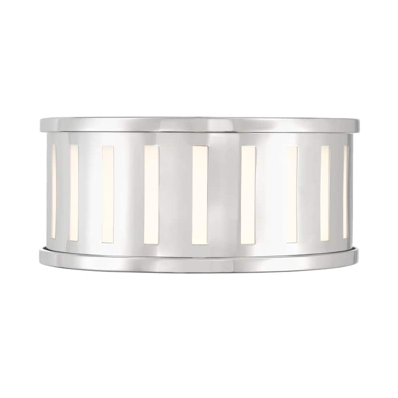 Kendal 2 Light Polished Nickel Flush Mount