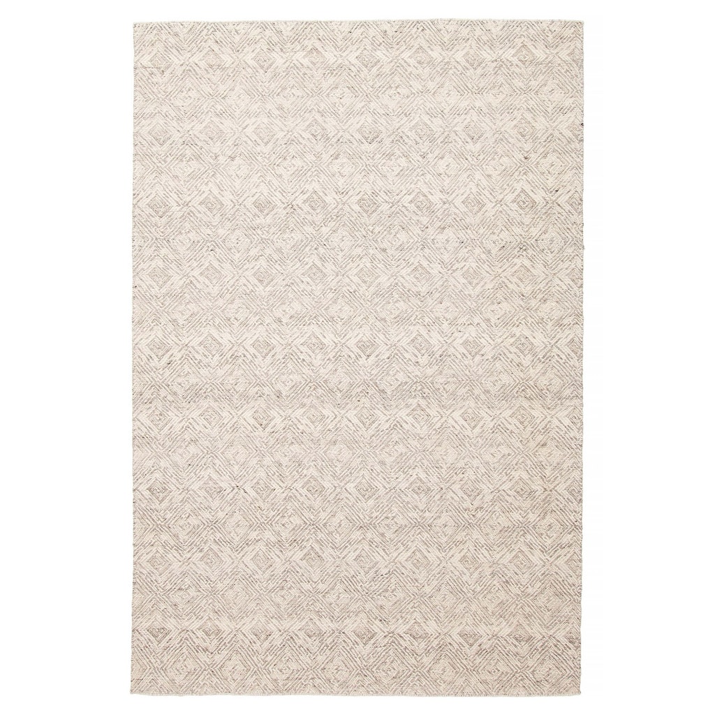 ECARPETGALLERY Hand Tufted Timeless Grey Wool Rug - 5'3 x 8'0