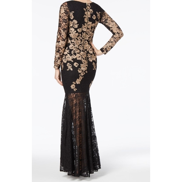 xscape floral lace mermaid gown