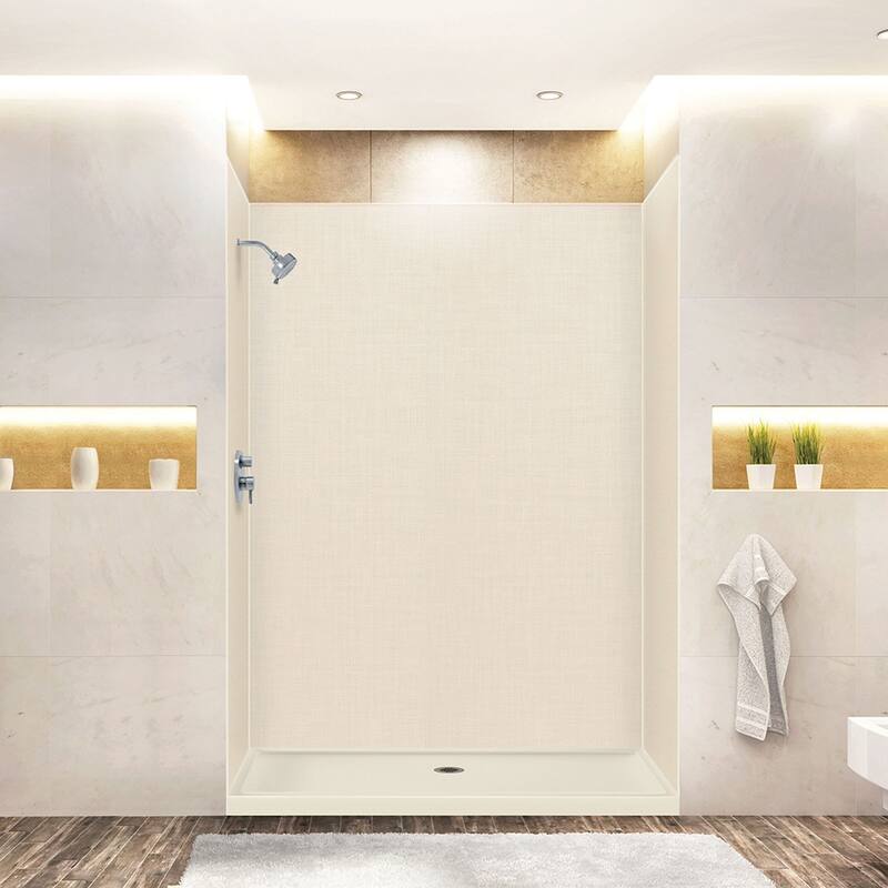 Transolid Expressions 60-in X 32-in X 72-in Glue to Wall Shower Kit - 32" x 60" x 72"