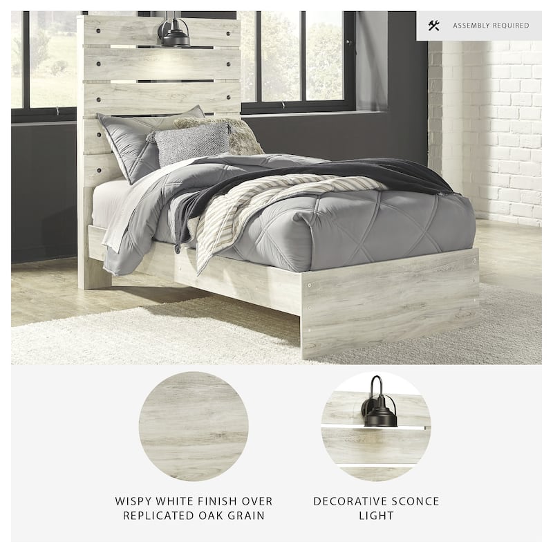 Cambeck Whitewash Panel Bed