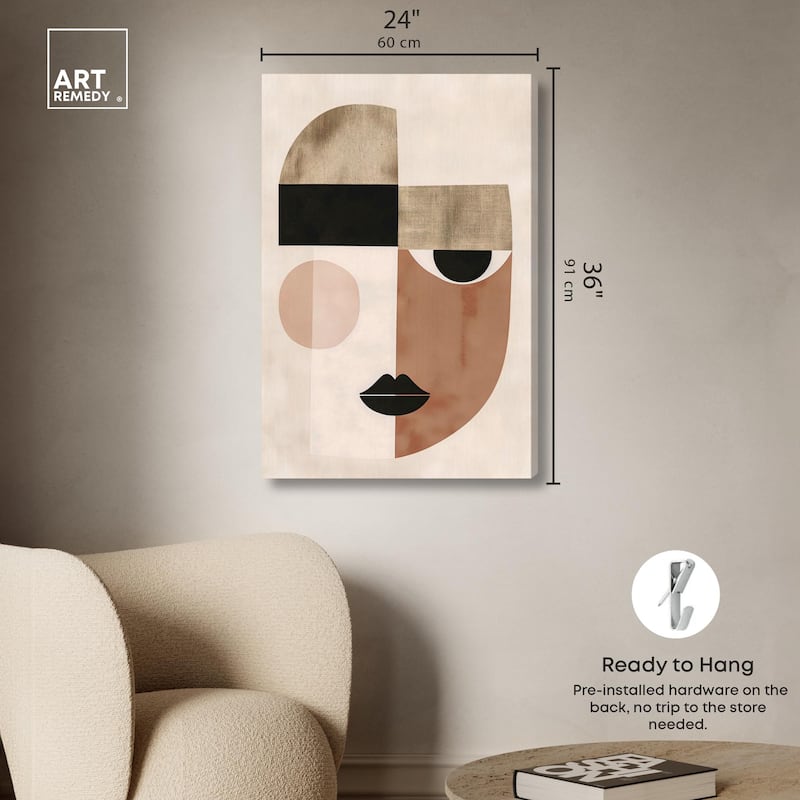 Face Moderne I Canvas by Art Remedy, Gallery Wrapped