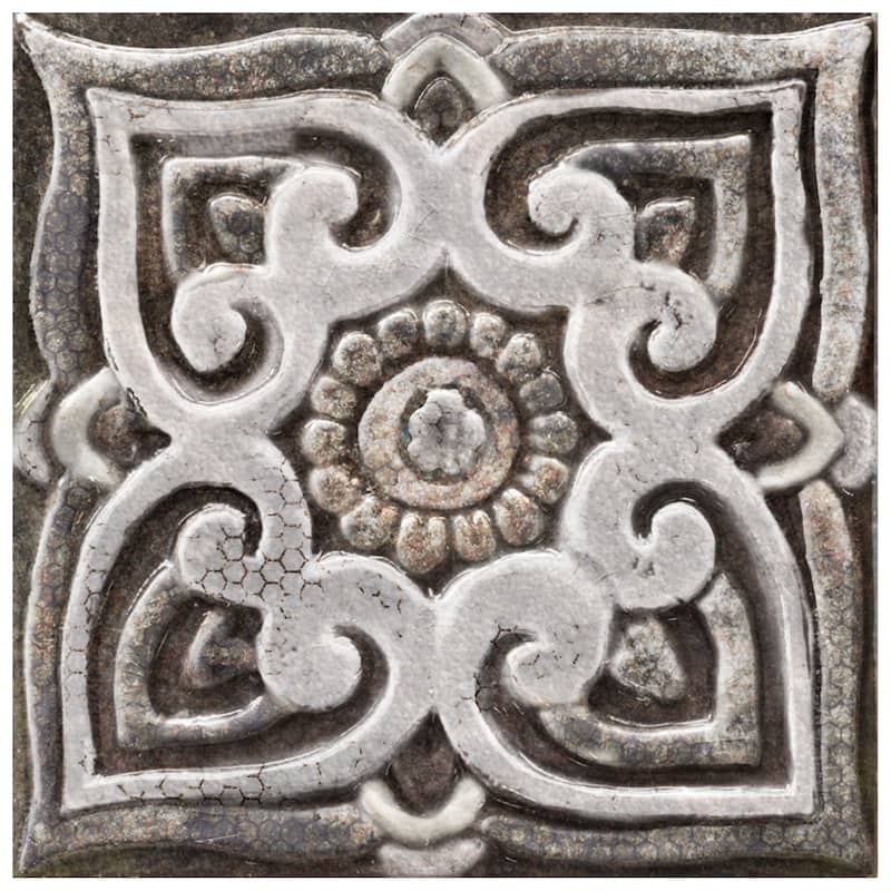 Merola Tile Mandala Decor Mix Mystikos 7-7/8" x 7-7/8" Ceramic Wall Tile