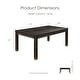 preview thumbnail 5 of 13, Furniture of America Tays Contemporary Black Solid Wood Dining Table