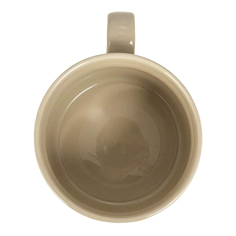 Stoneware Mug with Abstract Design, Set of 12 - 5.3"L x 4.0"W x 3.5"H