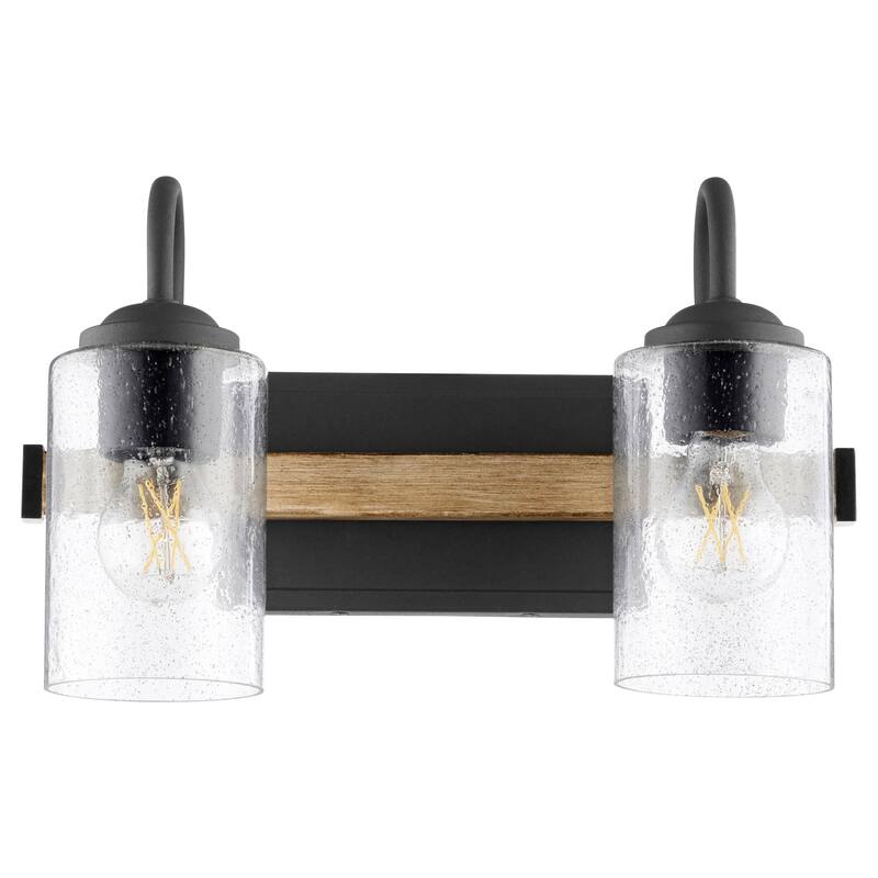 Quorum International 16" Wide Bathroom Vanity Light - Noir / Driftwood