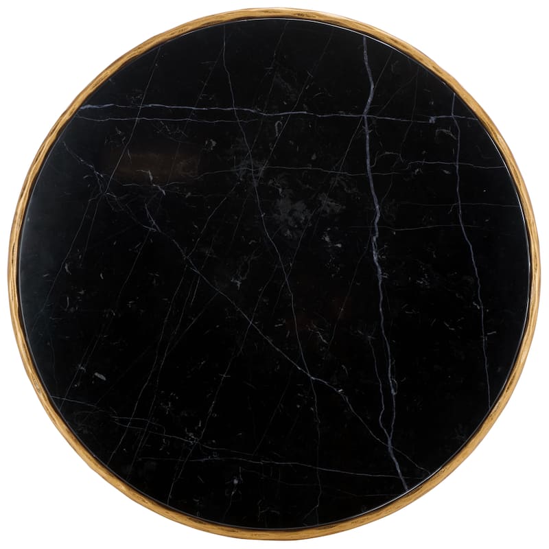 SAFAVIEH Couture Venanzia Round Metal Coffee Table - 36" W x 36" L x 15" H - 36"W x 36"D x 15"H
