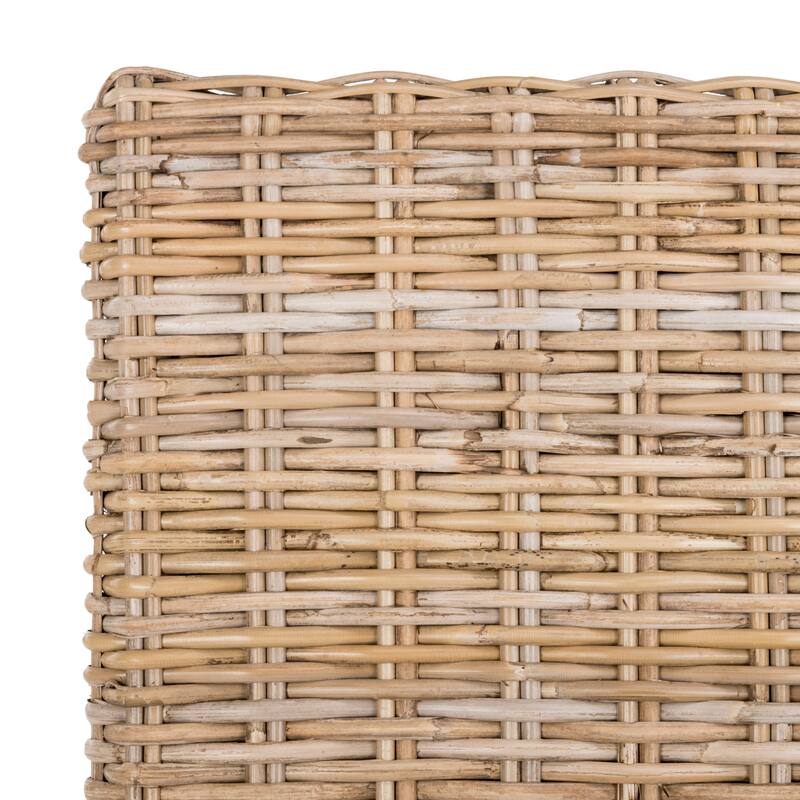 SAFAVIEH Karyl Unfinished Natural Wicker Dining Chair (Set of 2) - 18.5" x 18.5" x 38.1" - 19Wx19Dx38H
