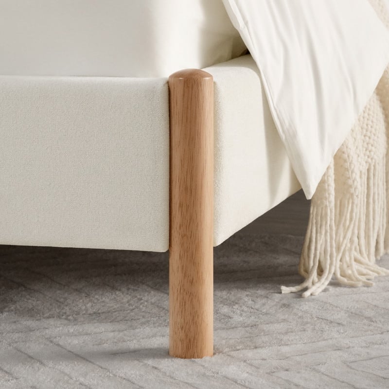 Spruce & Spring Camila Upholstered Platform Bed Frame with Headboard