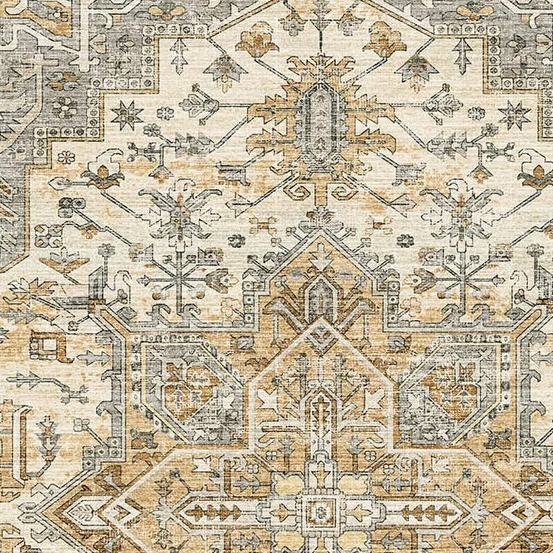 HomeRoots Oriental Traditional Rectangle Area Rug