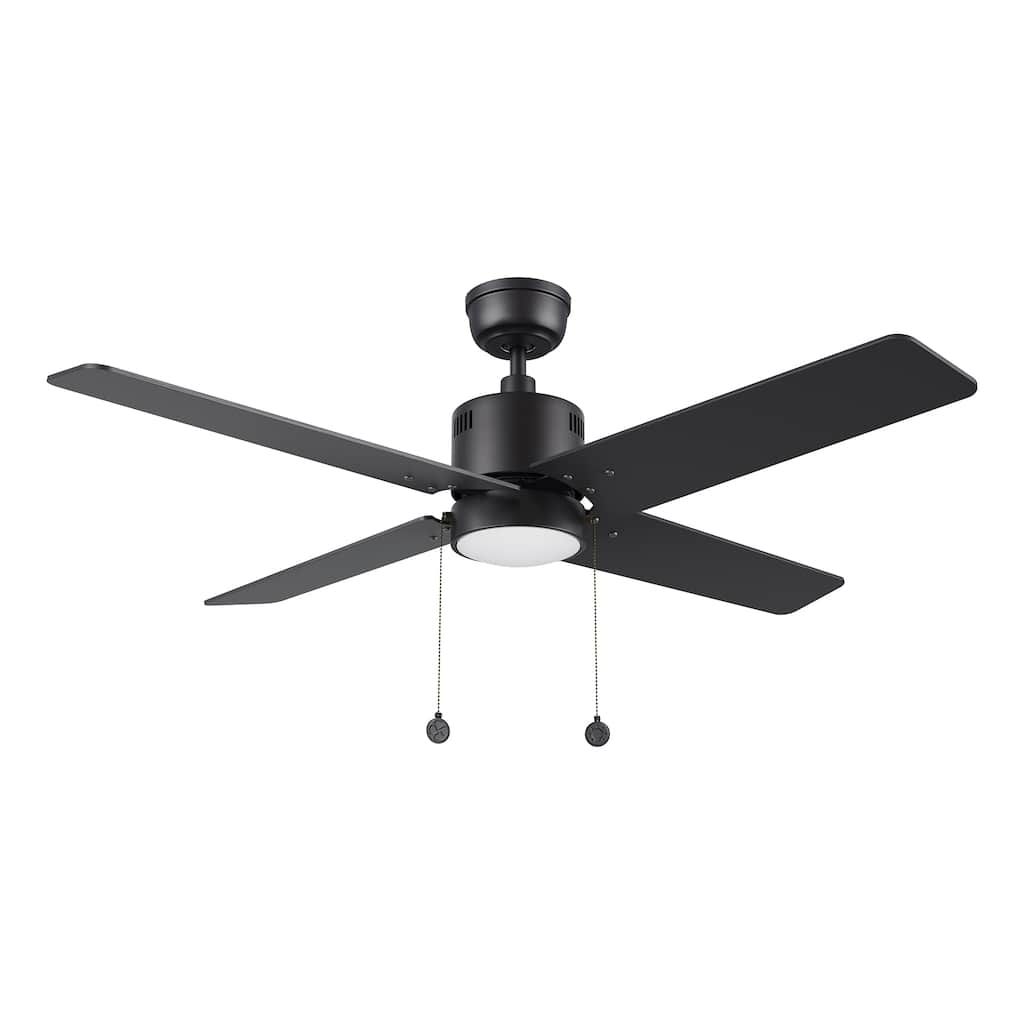 CARRO Aurora 52" 4-Blade Ceiling Fan with Light and Pull Chain-Downrod