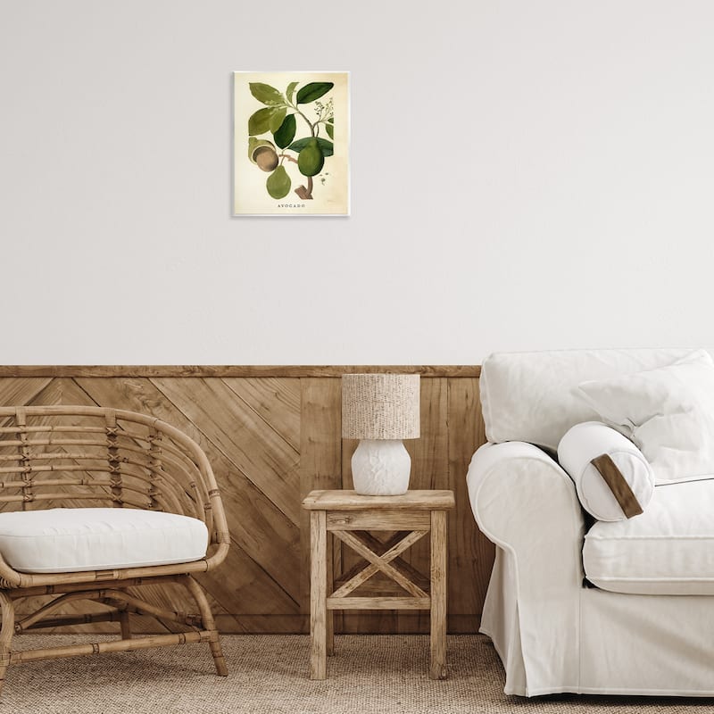 Stupell Vintage Avocado Plant Wall Plaque Art Design By Lil' Rue
