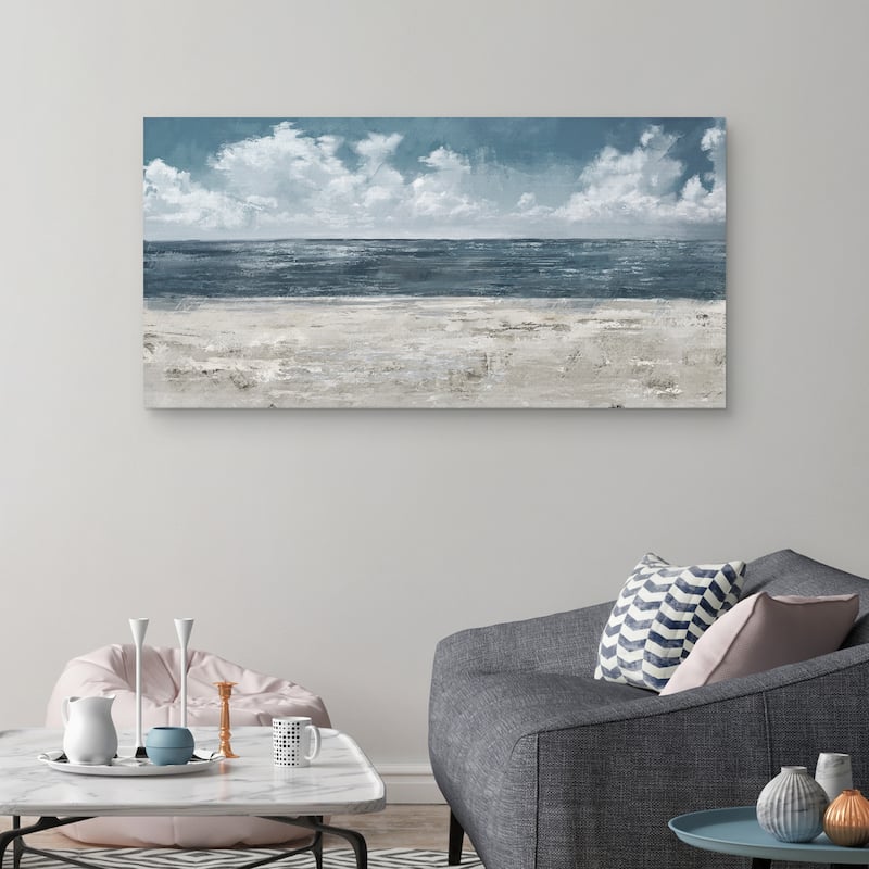 Beach Layers Light by Studio Arts Canvas Art Print
