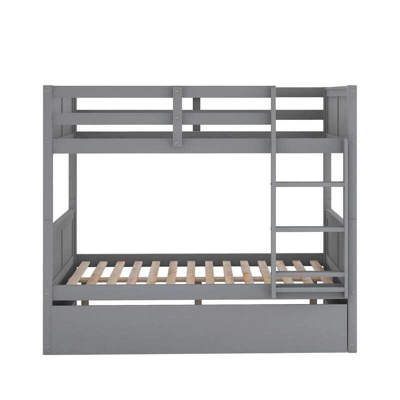 Harper&Bright Designs Vervain Full-over-Full Bunk Bed with Trundle