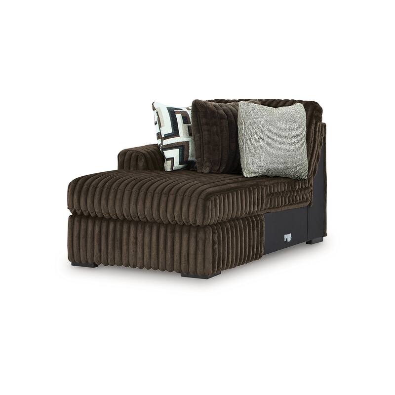 Signature Design by Ashley Midnight-Madness Dark Brown 5-Piece Sectional with Chaise