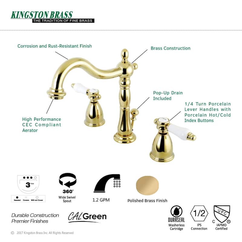 Kingston Brass Bel-Air 8 in. Widespread Bathroom Faucet